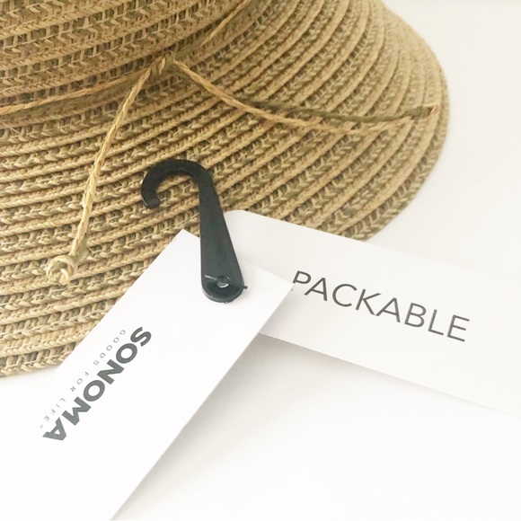 Sonoma Packable Natural Straw Cloche Hat - Picture 11 of 13
